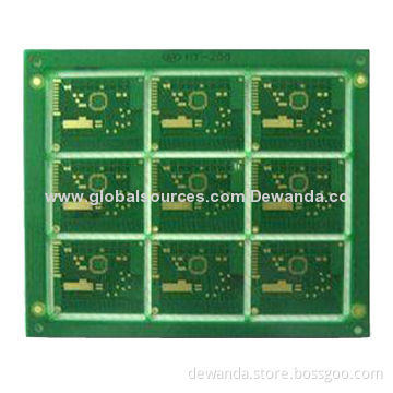 Double-sided PCB with green solder mask and OSP surface